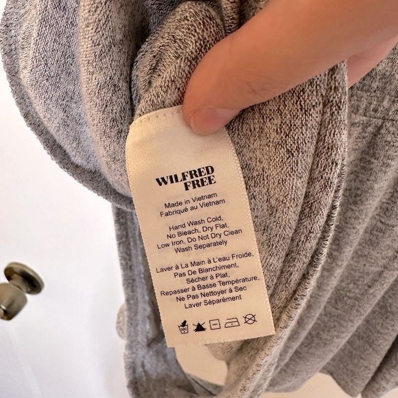 NWT Aritzia Wilfred Free Izabel Romper in Heather White Gray Size M - Picture 7 of 8
